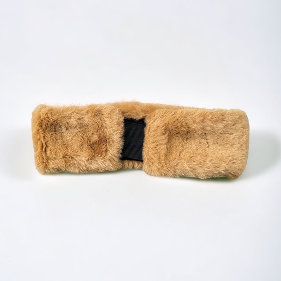 Brown Faux Fur Headband Head Wrap - Picture 3 of 12